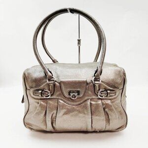 Ferragamo Hand Bag Silver Leather 4475167